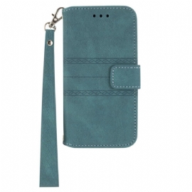 Kožený Kryt Na Samsung Galaxy S25 5g Lemy A Šňůrka