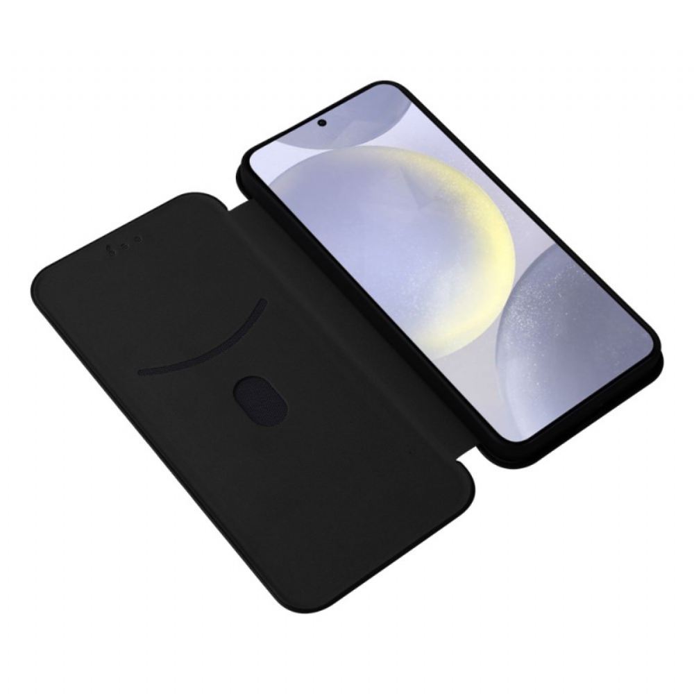 Kožený Kryt Na Samsung Galaxy S25 5g Uhlíková Vlákna