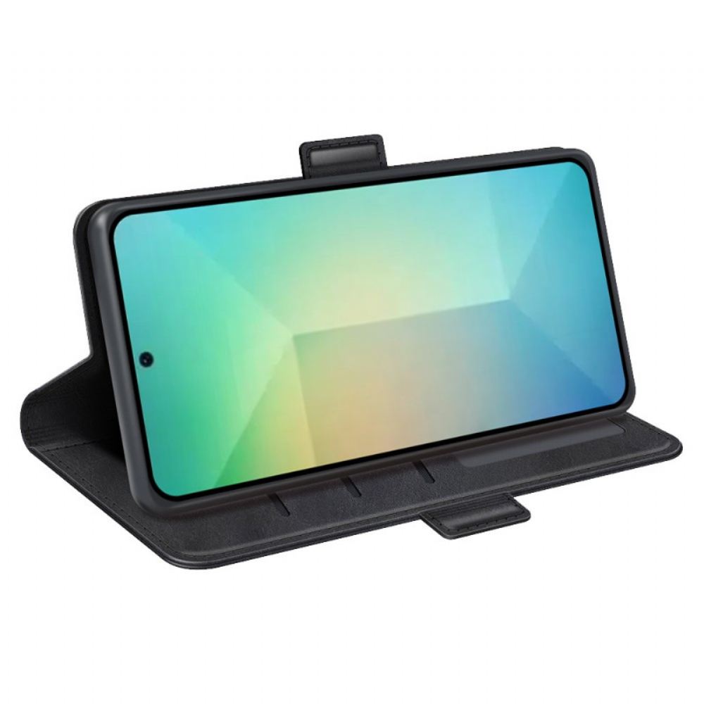 Kožený Kryt Samsung Galaxy S25 5g Dvojitá Spona