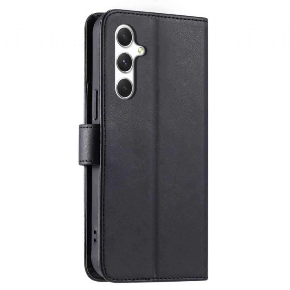 Kožený Kryt Samsung Galaxy S25 5g Kruhový Kroužek A Řemínky