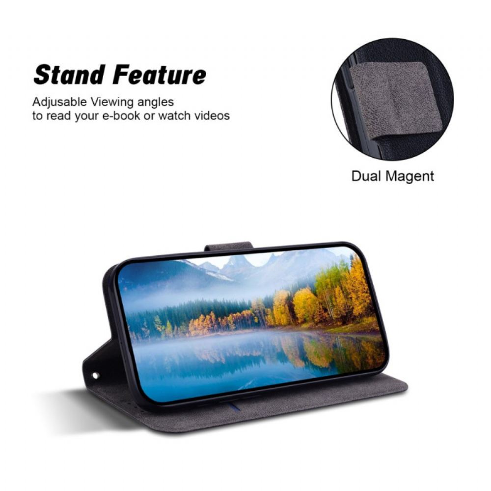 Kožený Kryt Samsung Galaxy S25 5g Šňůrka Z Umělé Kůže