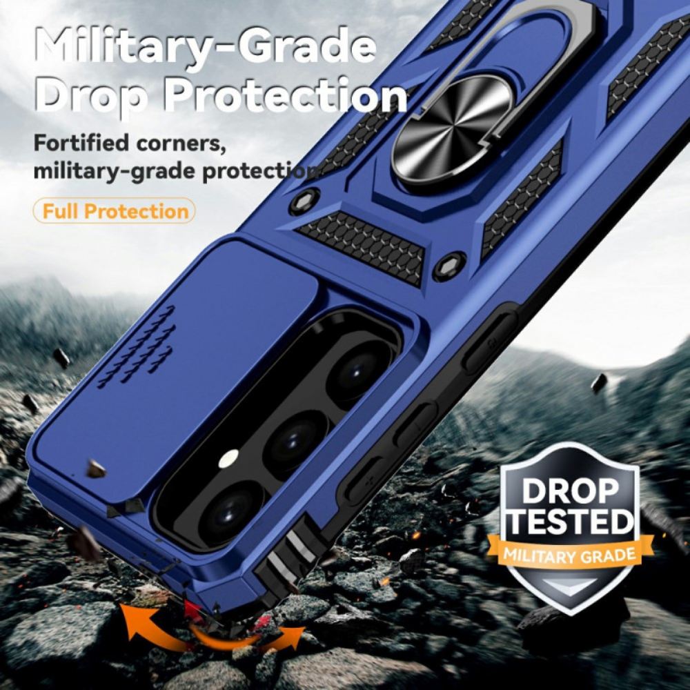 Kryt Na Samsung Galaxy S25 5g Držák Na Prsten A Ochrana Objektivu