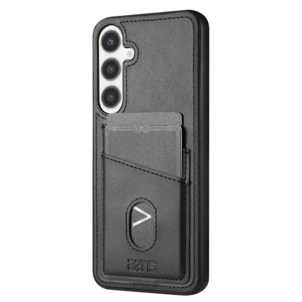 Kryt Samsung Galaxy S25 5g Kryty Na Mobil Pouzdro Na Karty Z Texturované Kůže