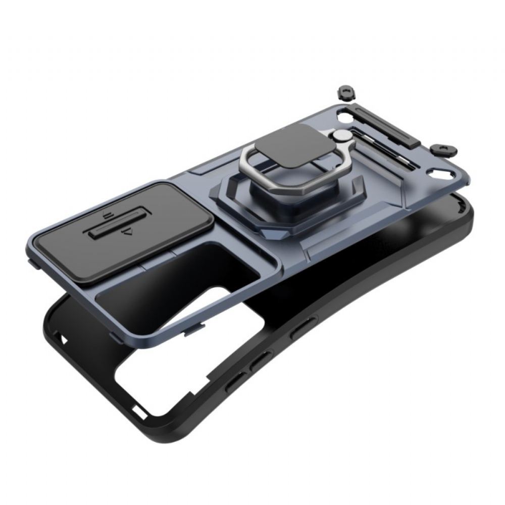 Kryt Samsung Galaxy S25 5g Odolné Pouzdro Na Prsten S Ochranou Fotoaparátu