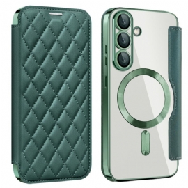 Kryt Samsung Galaxy S25 5g Prošívaná Kompatibilní S Magsafe