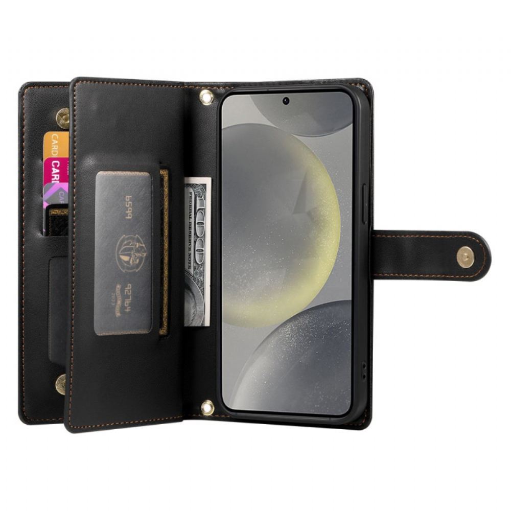 Peněženková Pouzdra Samsung Galaxy S25 5g Kryty Na Mobil Peněženka S Popruhem