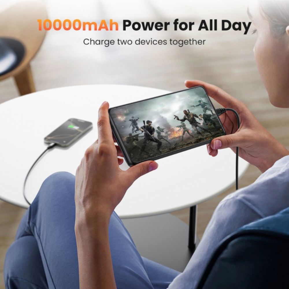 Pouzdro S Externí Baterií 10 000 Mah Pro Samsung Galaxy S25 / S24