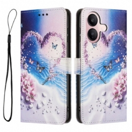 Kožený Kryt Na Vivo V60 Lite Srdce