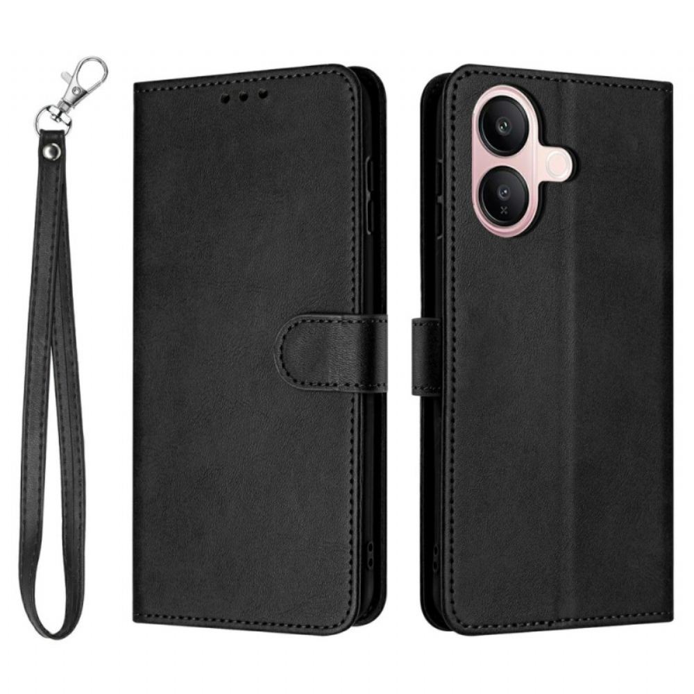 Kožený Kryt Vivo V60 Lite Řemínek S Koženým Efektem