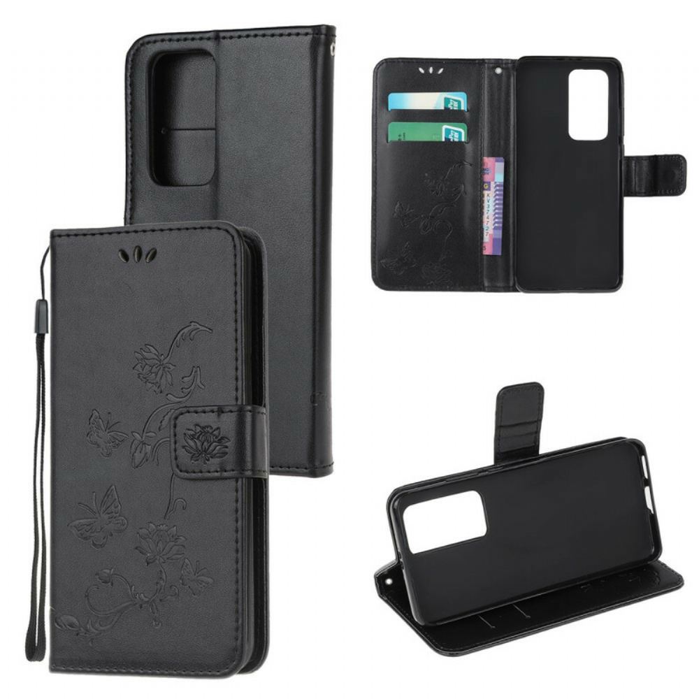 Flipové Pouzdro Na Xiaomi Mi 10T / 10T Pro Asijští Motýli A Květiny