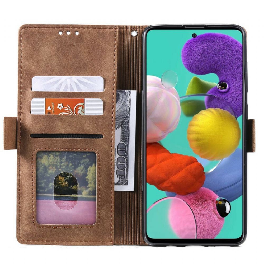 Flipové Pouzdro Na Xiaomi Mi 10T / 10T Pro Dvoubarevné Zesílené Okraje Umělou Kůží