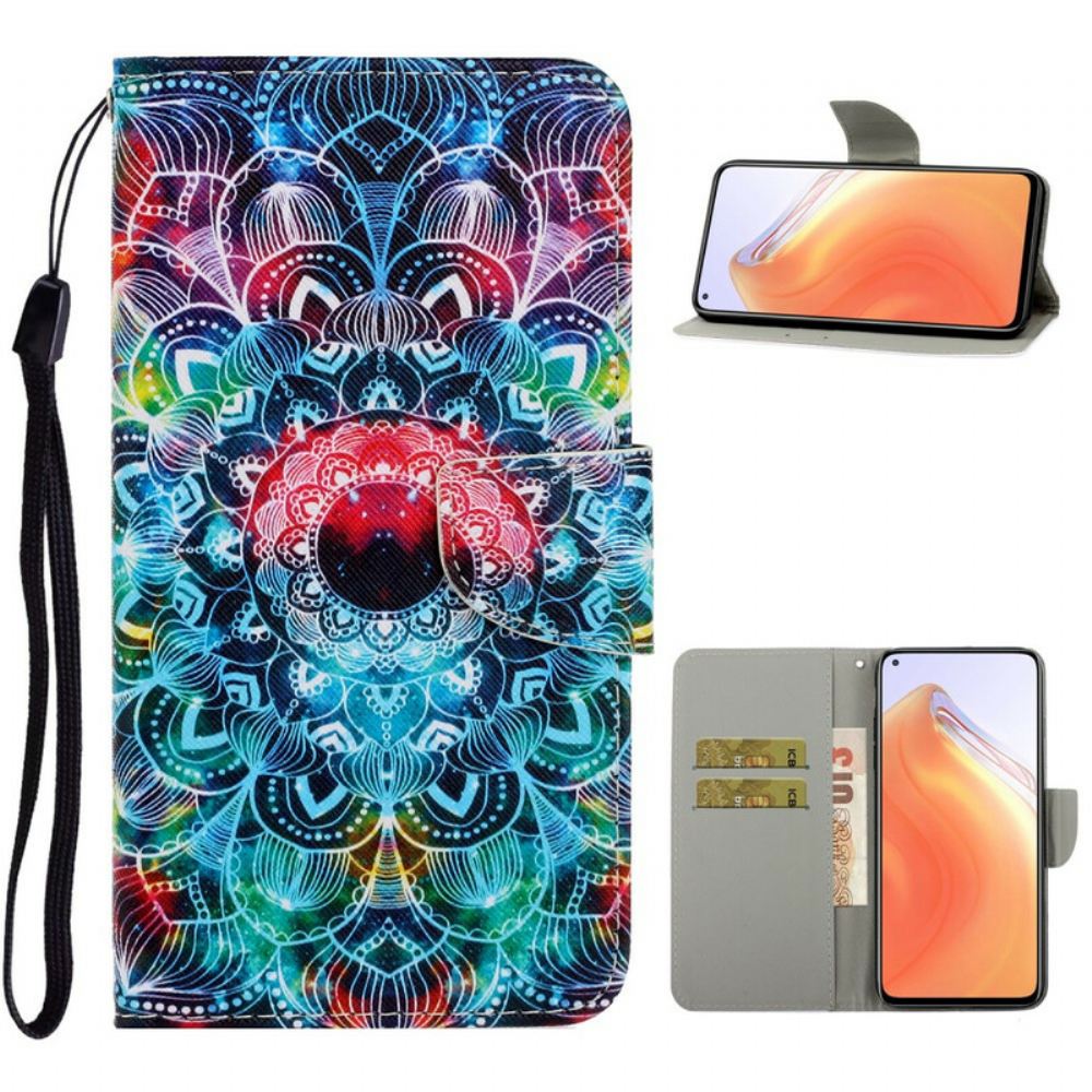 Flipové Pouzdro Na Xiaomi Mi 10T / 10T Pro Na Lana Okázalá Strappy Mandala