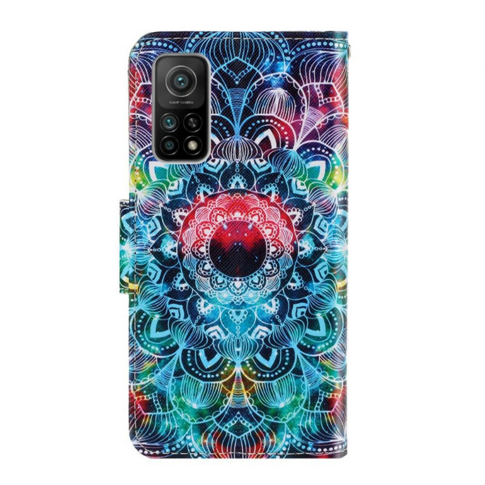 Flipové Pouzdro Na Xiaomi Mi 10T / 10T Pro Na Lana Okázalá Strappy Mandala