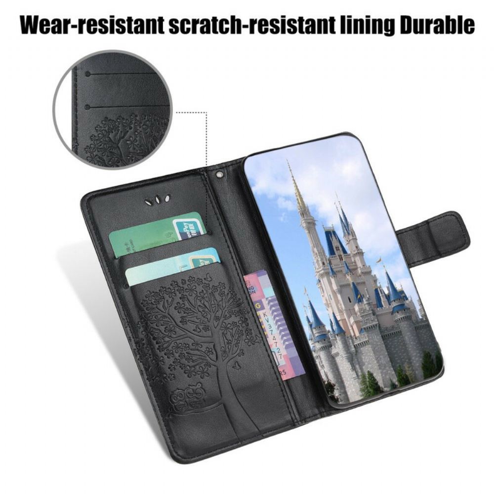 Flipové Pouzdro Na Xiaomi Mi 10T / 10T Pro Na Lana Strom A Sovy