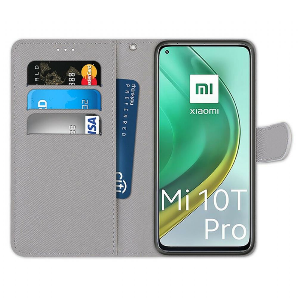 Flipové Pouzdro Na Xiaomi Mi 10T / 10T Pro Stopy V Dešti