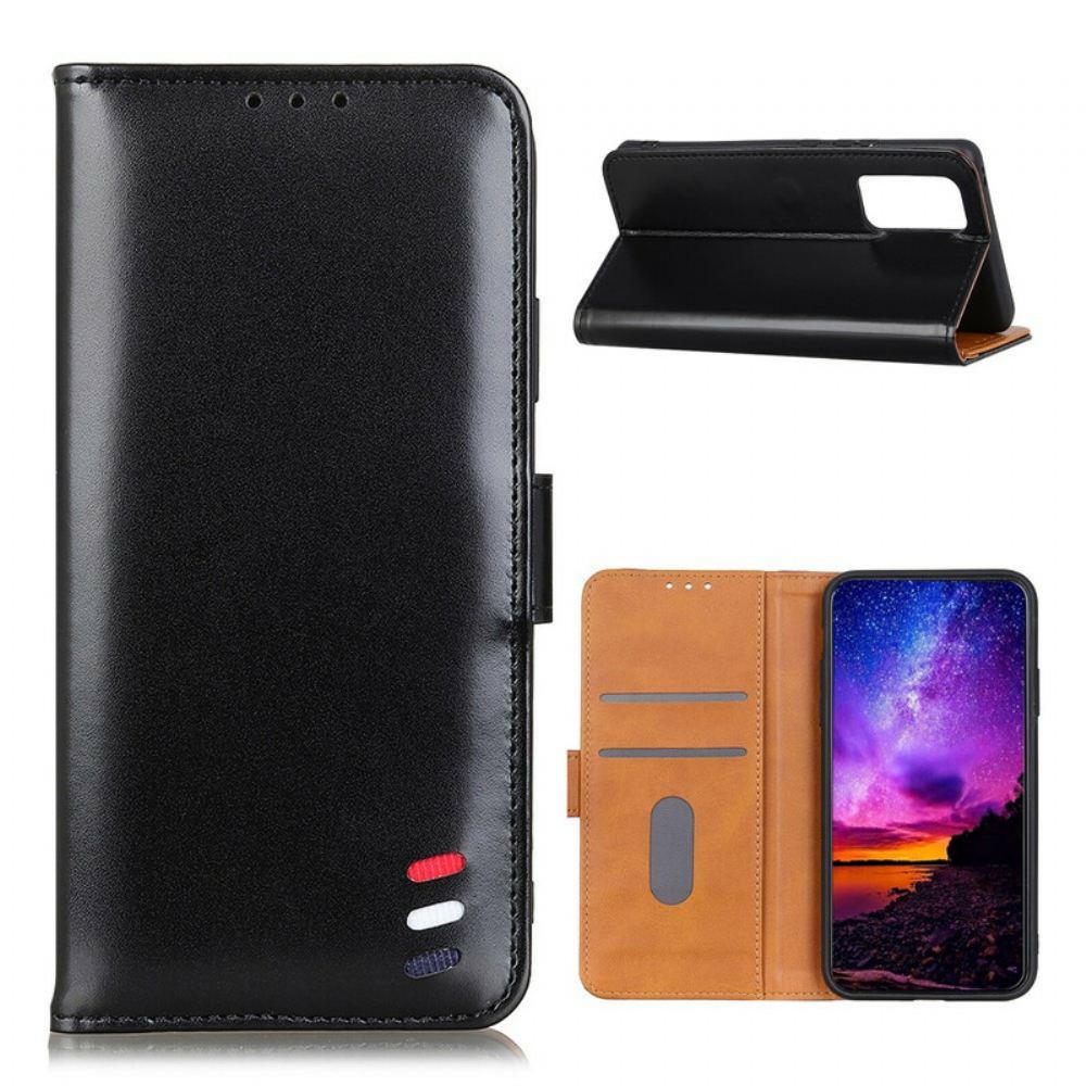 Flipové Pouzdro Na Xiaomi Mi 10T / 10T Pro Tříbarevný Kožený Efekt