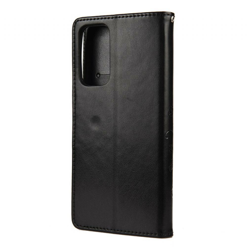 Kožené Pouzdro Na Xiaomi Mi 10T / 10T Pro Asijští Motýli A Květiny