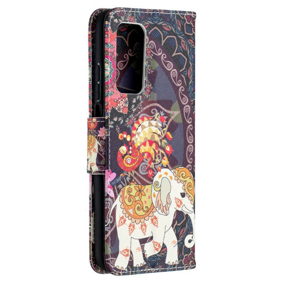 Kožené Pouzdro Na Xiaomi Mi 10T / 10T Pro Sloni Indičtí