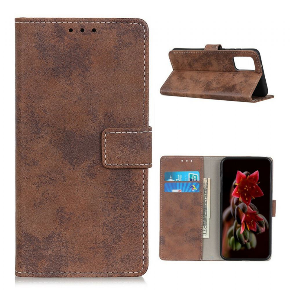 Kožené Pouzdro Na Xiaomi Mi 10T / 10T Pro Vintage Kožený Efekt