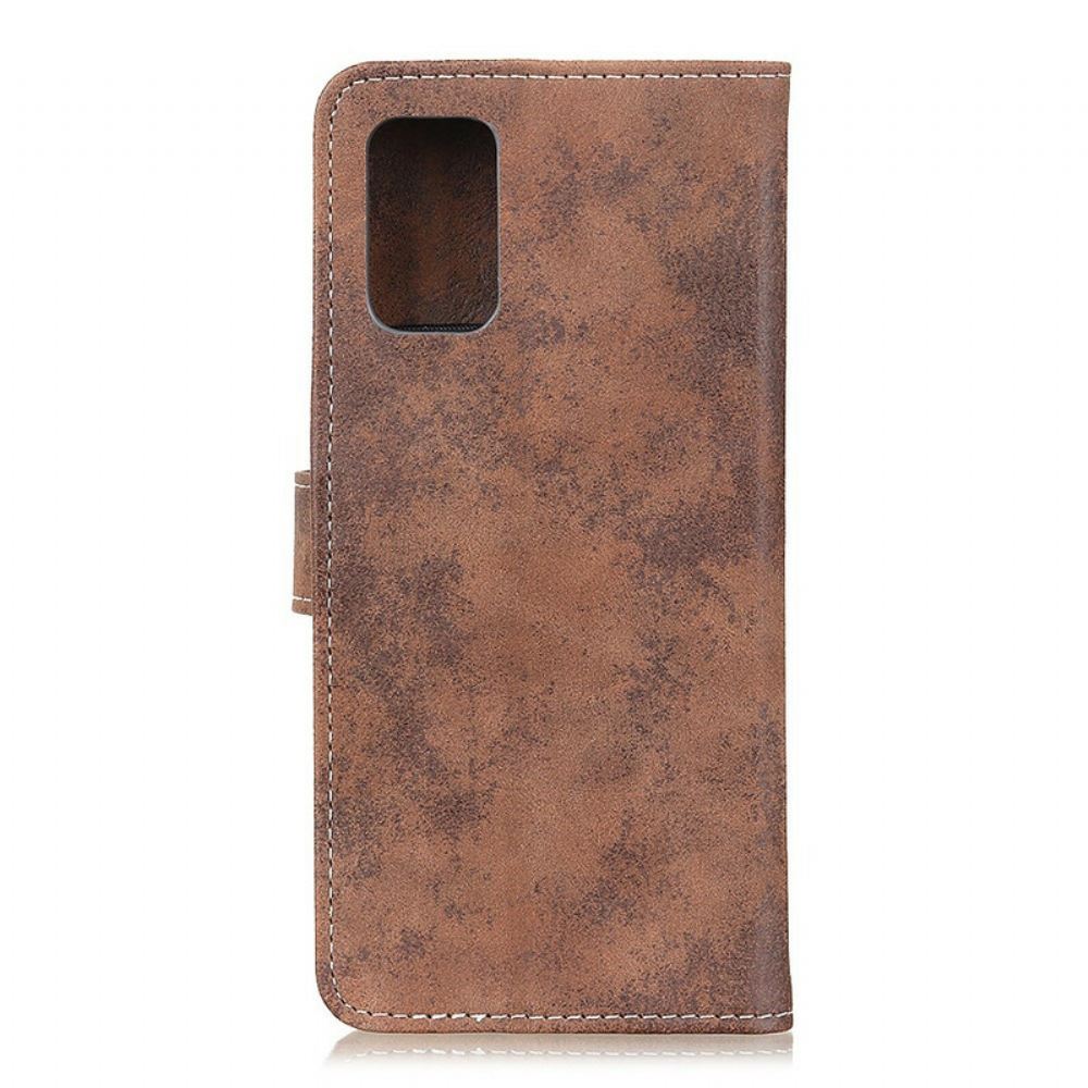 Kožené Pouzdro Na Xiaomi Mi 10T / 10T Pro Vintage Kožený Efekt