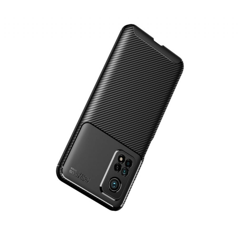 Kryt Na Xiaomi Mi 10T / 10T Pro Flexibilní Textura Uhlíkových Vláken