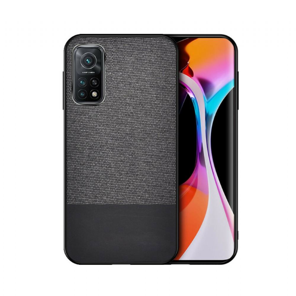 Kryty Na Mobil Na Xiaomi Mi 10T / 10T Pro Dvojitá Textura Umělé Kůže