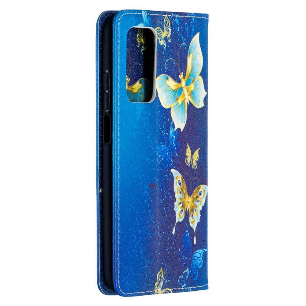 Kryty Na Mobil Na Xiaomi Mi 10T / 10T Pro Flipové Pouzdro Barevní Motýli