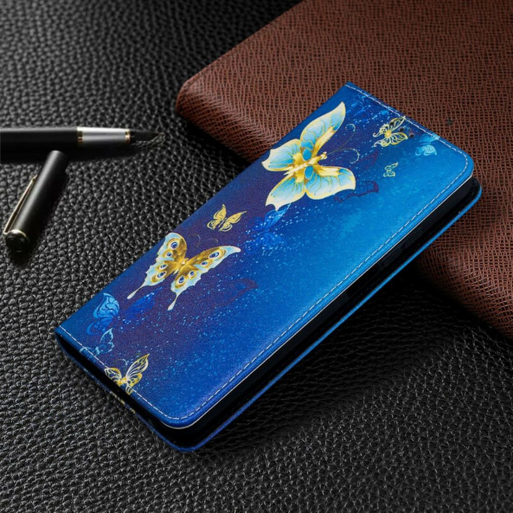 Kryty Na Mobil Na Xiaomi Mi 10T / 10T Pro Flipové Pouzdro Barevní Motýli