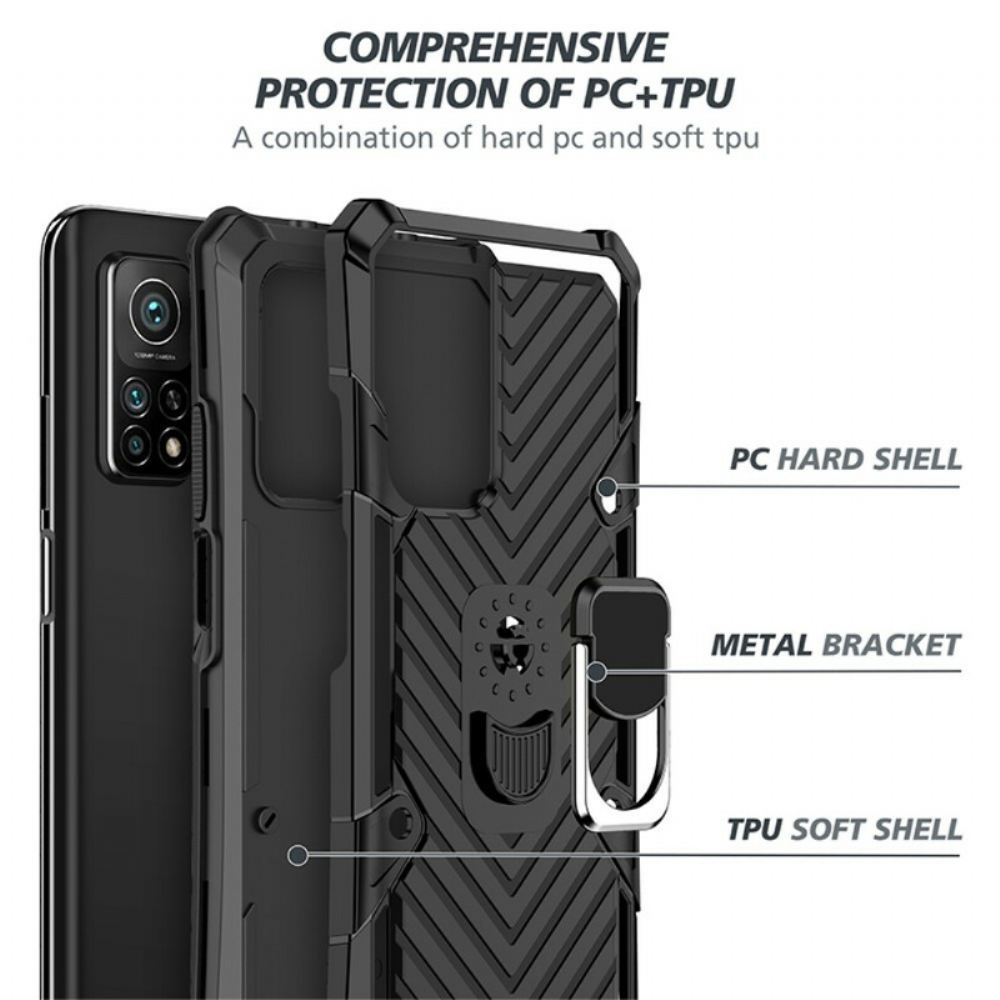 Kryty Na Mobil Na Xiaomi Mi 10T / 10T Pro Odnímatelná Prstencová Podpora