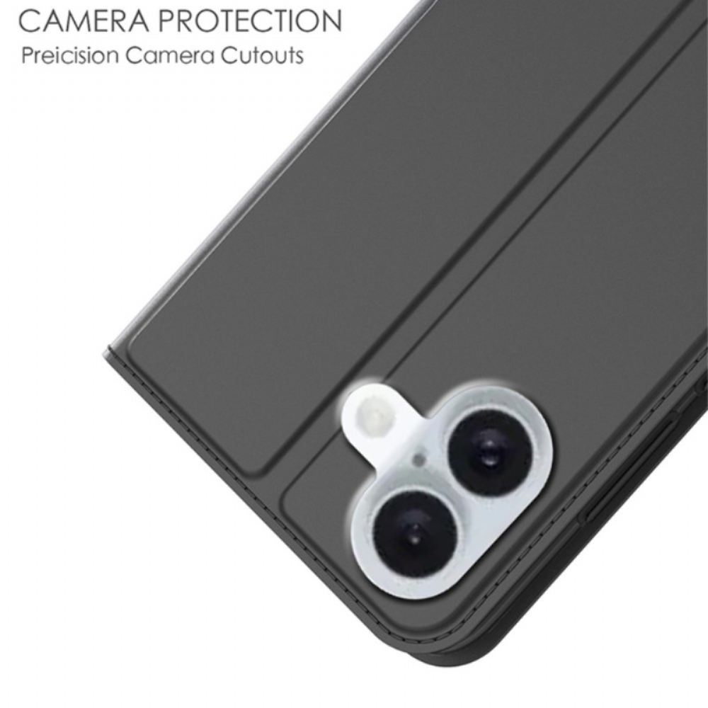 Kožené Pouzdro iPhone 16 Plus Kryty Na Mobil Klasická Řada