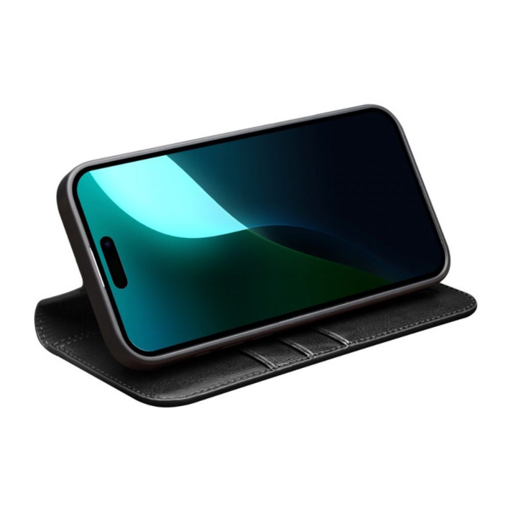 Kožené Pouzdro iPhone 16 Plus Kryty Na Mobil Qialino