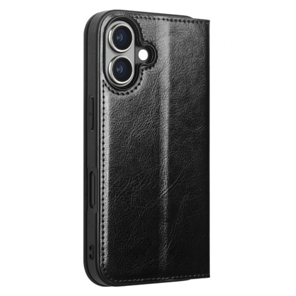 Kožené Pouzdro iPhone 16 Plus Kryty Na Mobil Qialino