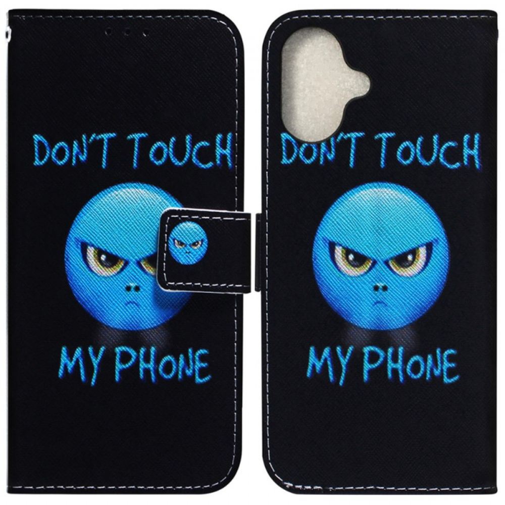 Kožený Kryt iPhone 16 Plus Emoji Telefonu