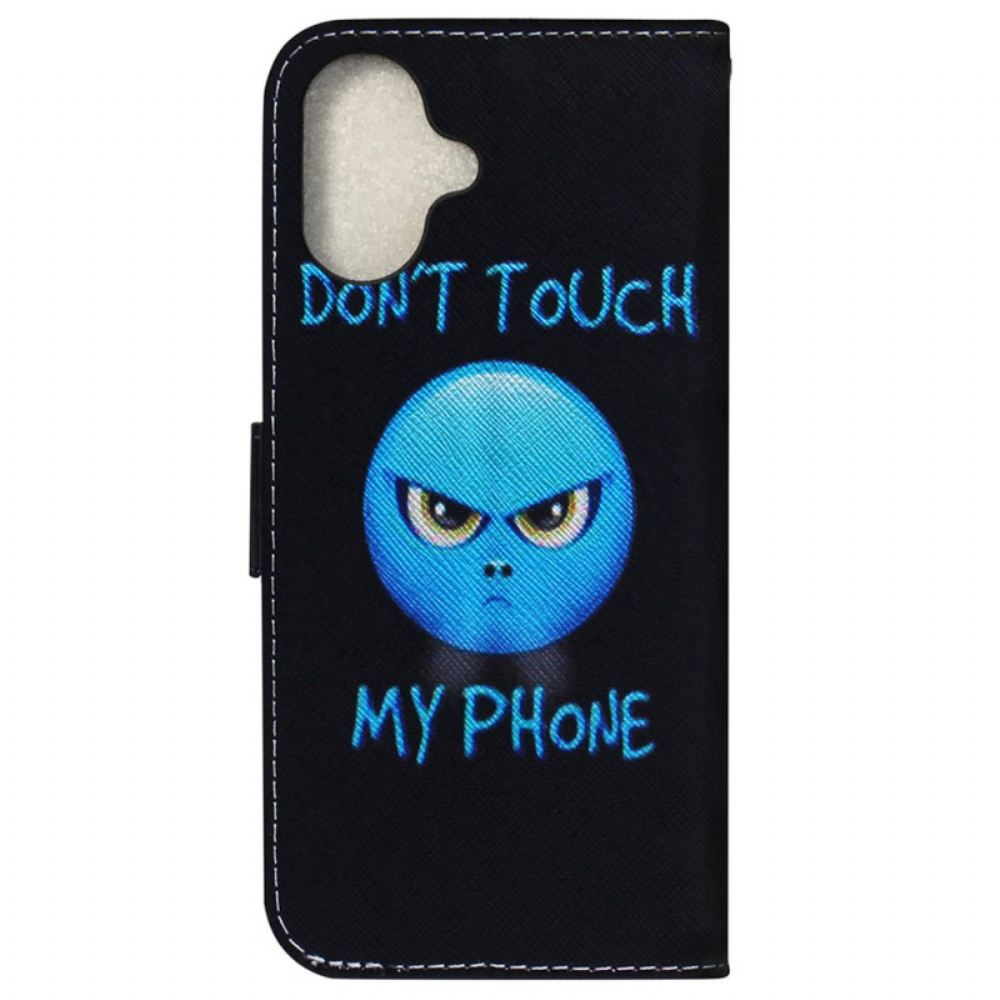 Kožený Kryt iPhone 16 Plus Emoji Telefonu