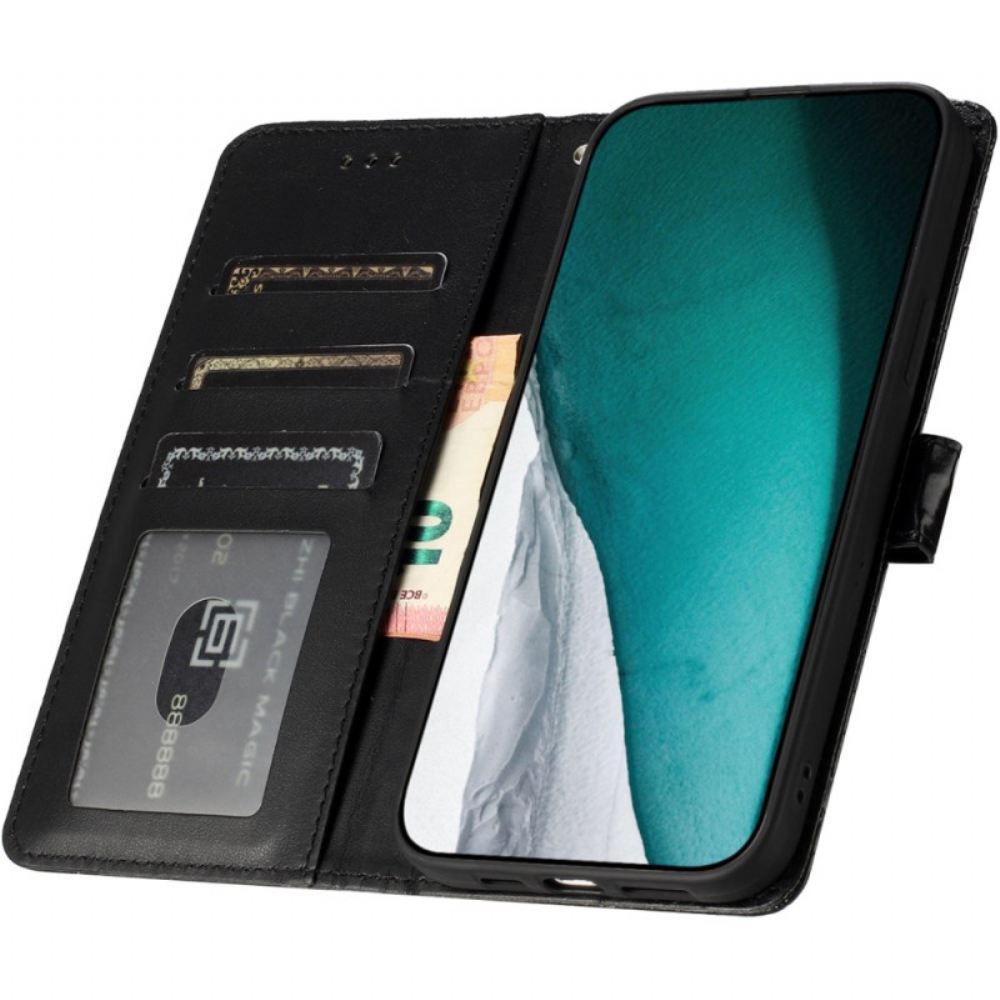 Kožený Kryt iPhone 16 Plus Krokodýlí Styl S Popruhem