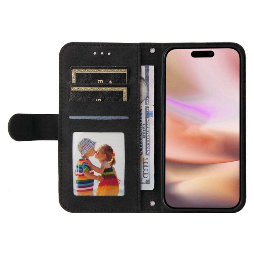 Kožený Kryt iPhone 16 Plus Ozdobný Nýt