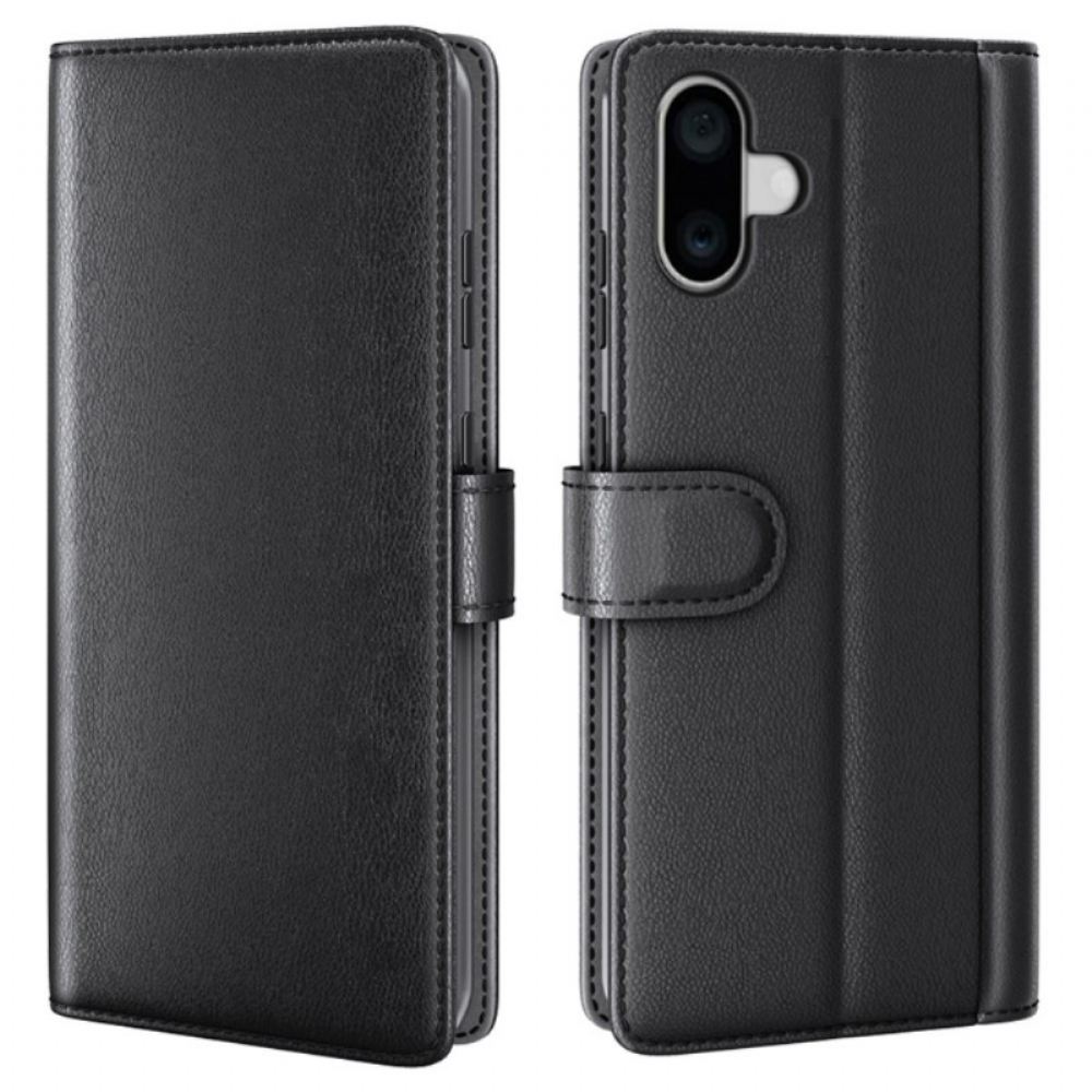 Kožený Kryt iPhone 16 Plus Pravá Kůže
