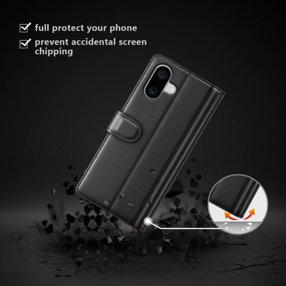 Kožený Kryt iPhone 16 Plus Pravá Kůže