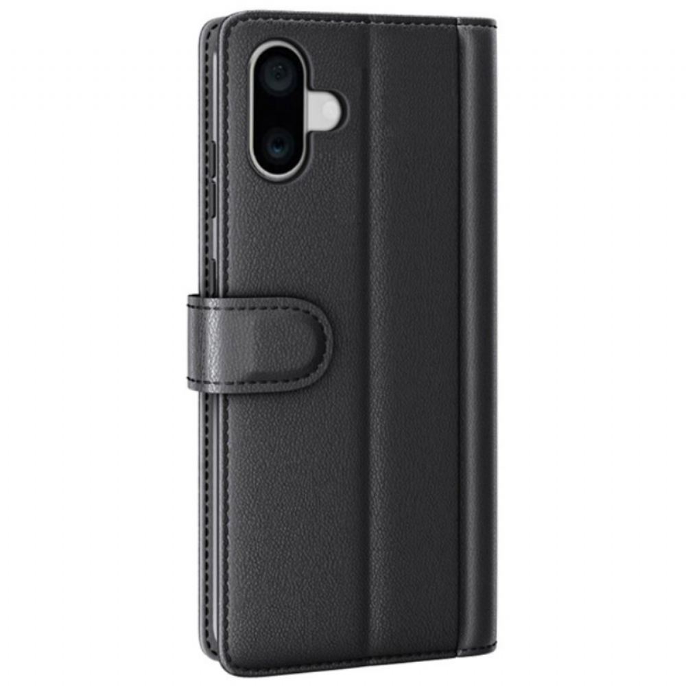 Kožený Kryt iPhone 16 Plus Pravá Kůže