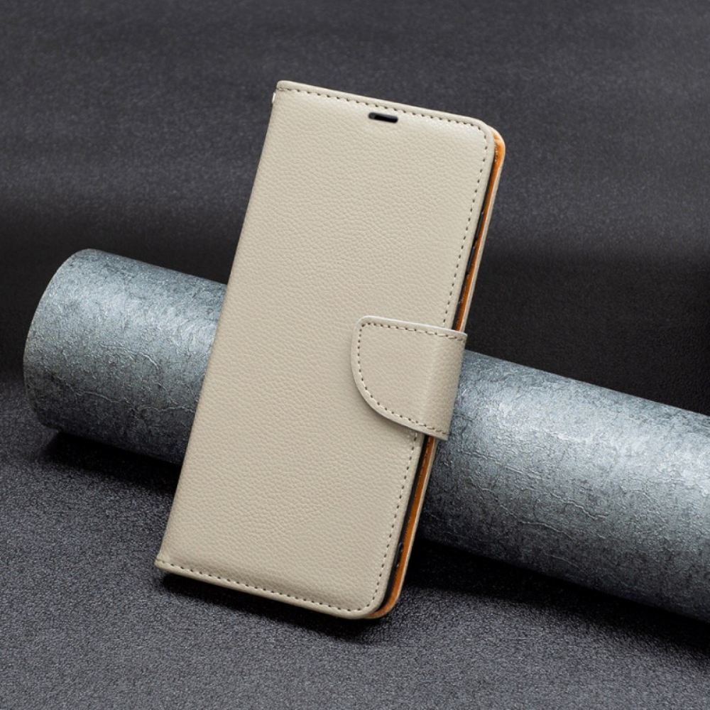 Kožený Kryt iPhone 16 Plus Textura Litchi S Popruhem