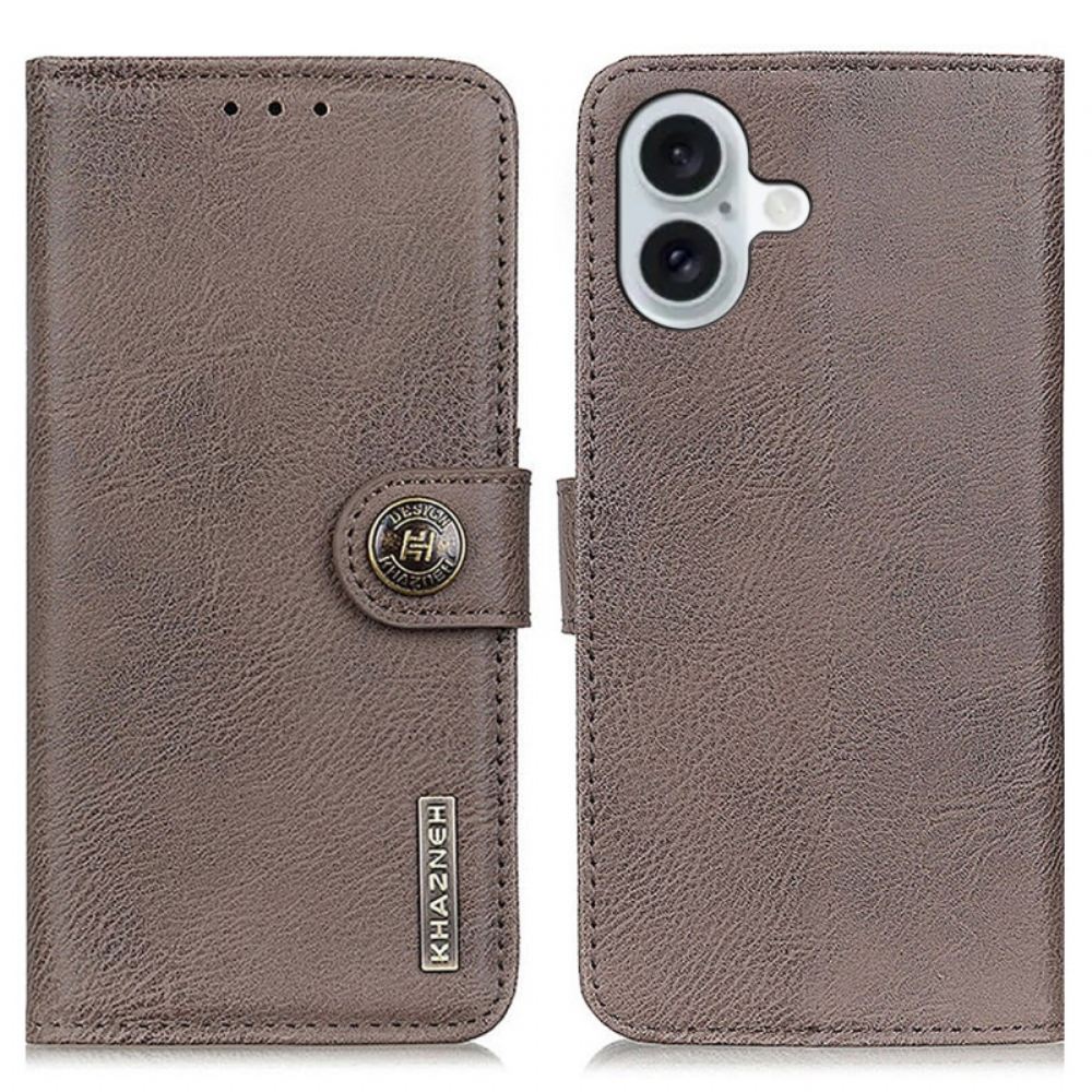 Kožený Kryt iPhone 16 Plus Vintage Khazneh