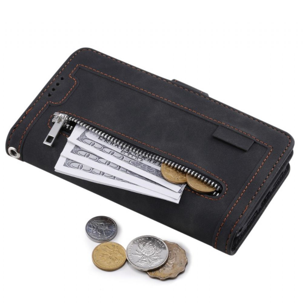 Kožený Kryt Na iPhone 16 Plus A9 Držák Na Lanyard
