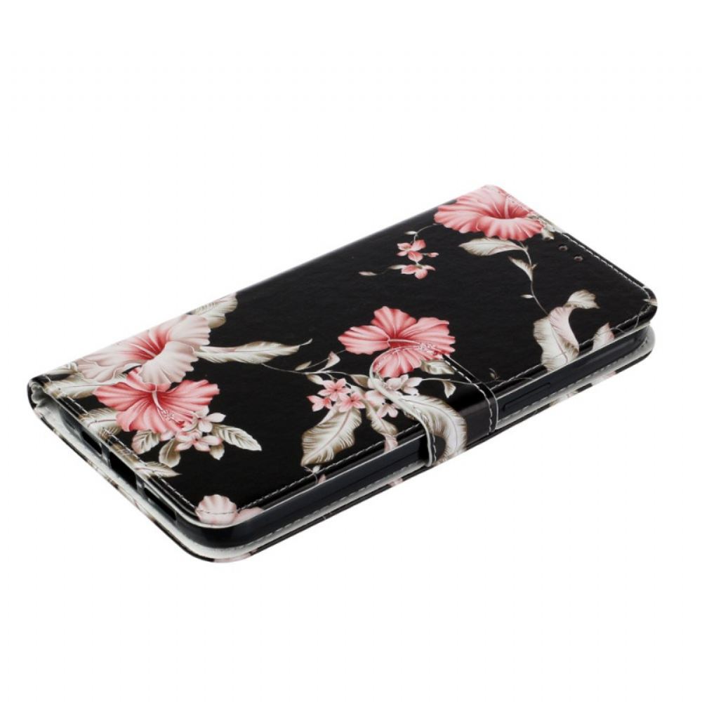 Kožený Kryt Na iPhone 16 Plus Rododendrony