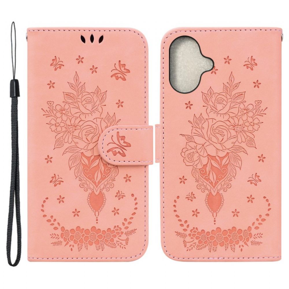 Kožený Kryt Na iPhone 16 Plus Růže