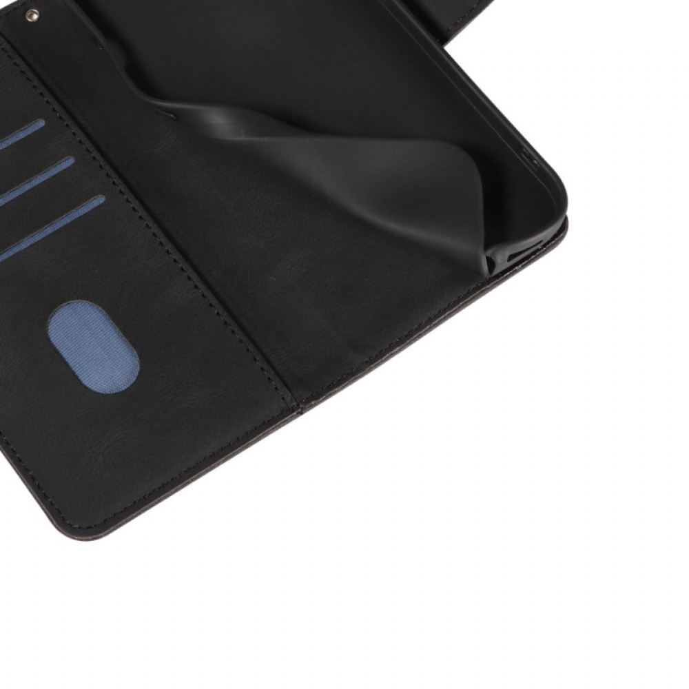 Kožený Kryt Na iPhone 16 Plus Vlnité Řemínky