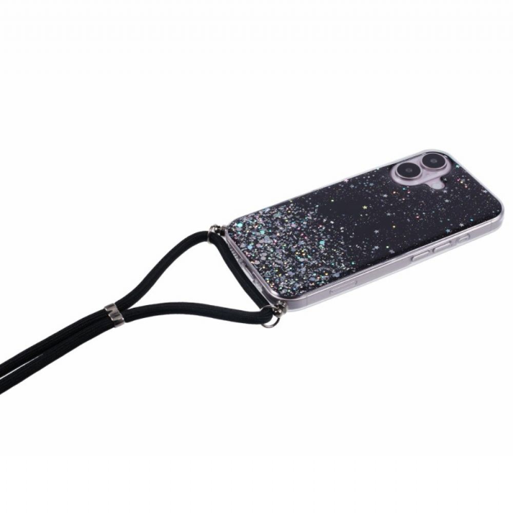 Kryt iPhone 16 Plus Flitrovaná Šňůra
