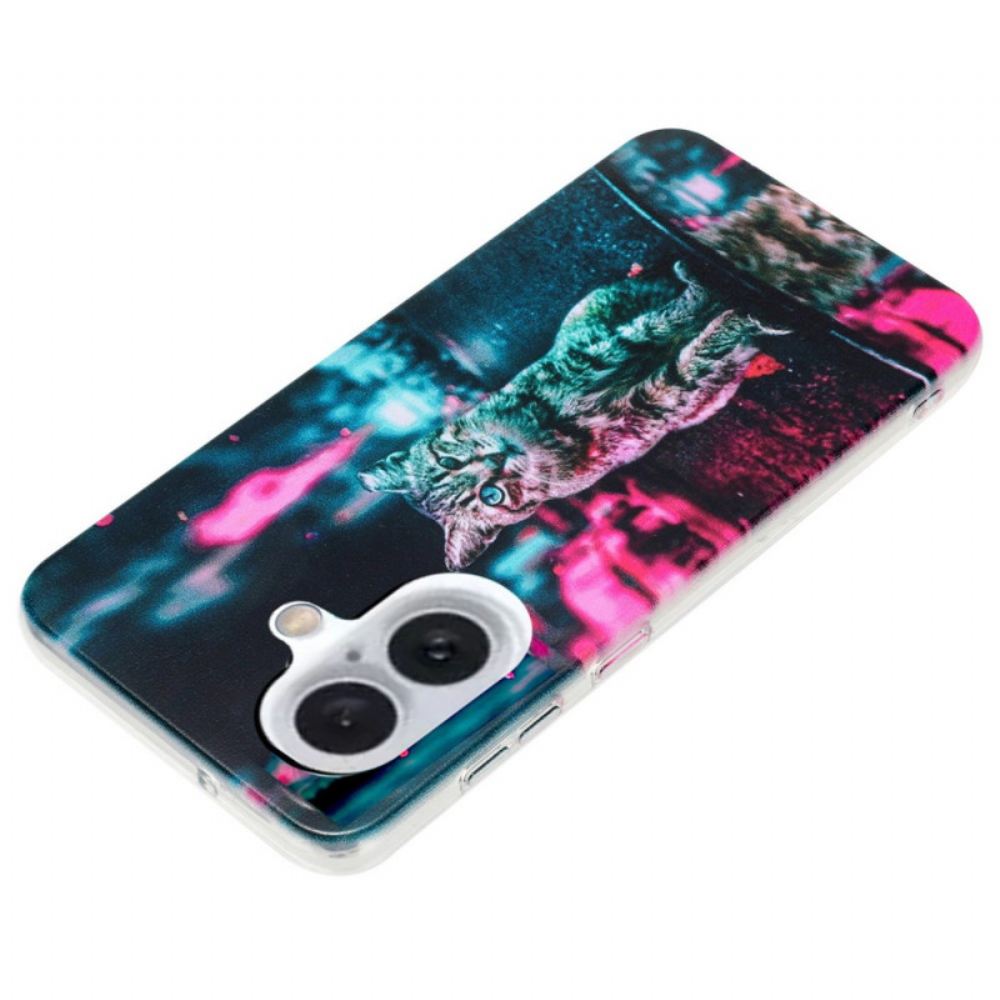 Kryt iPhone 16 Plus Kočka Ve Městě