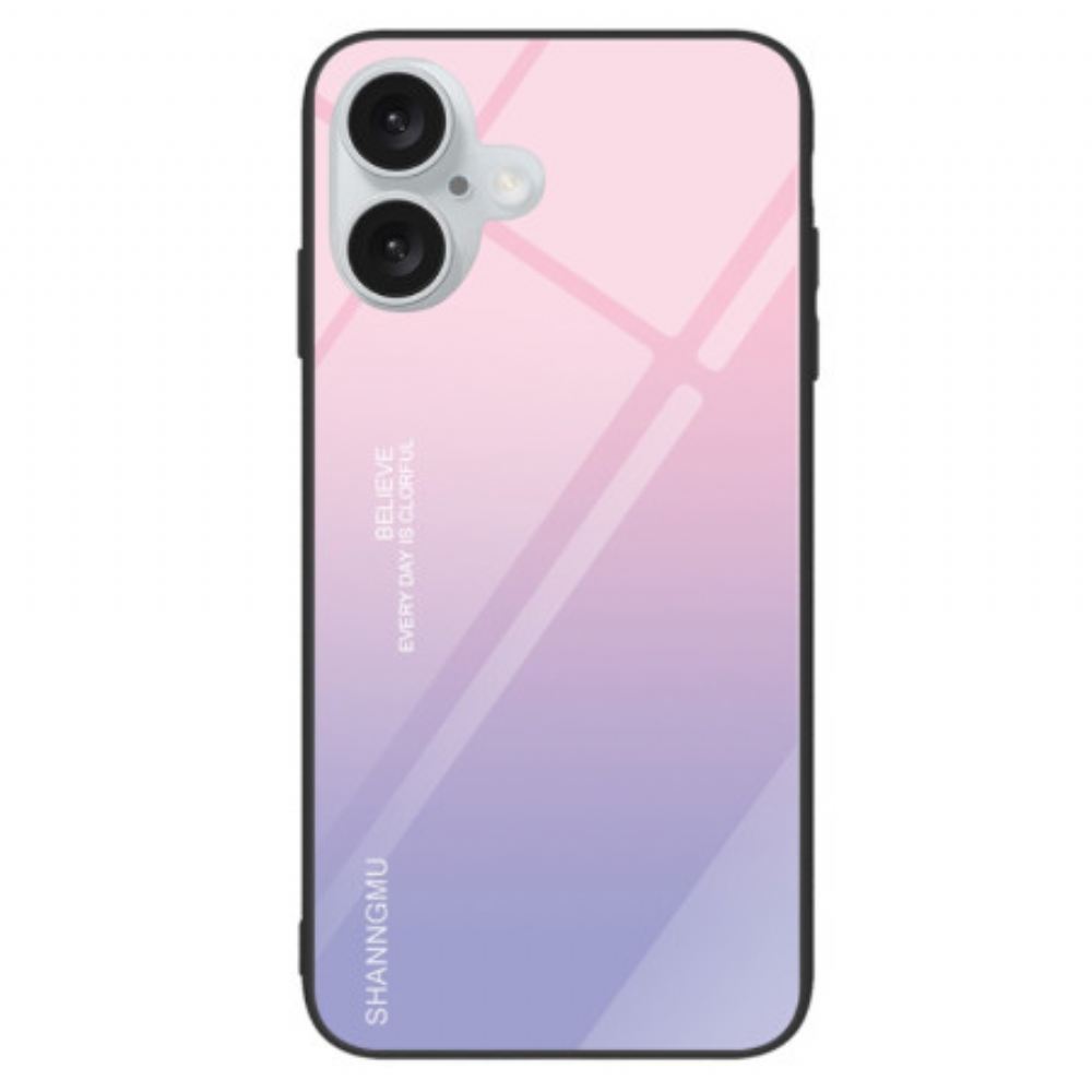 Kryt iPhone 16 Plus Kryty Na Mobil Gradient Tempered Glass Pink Purple