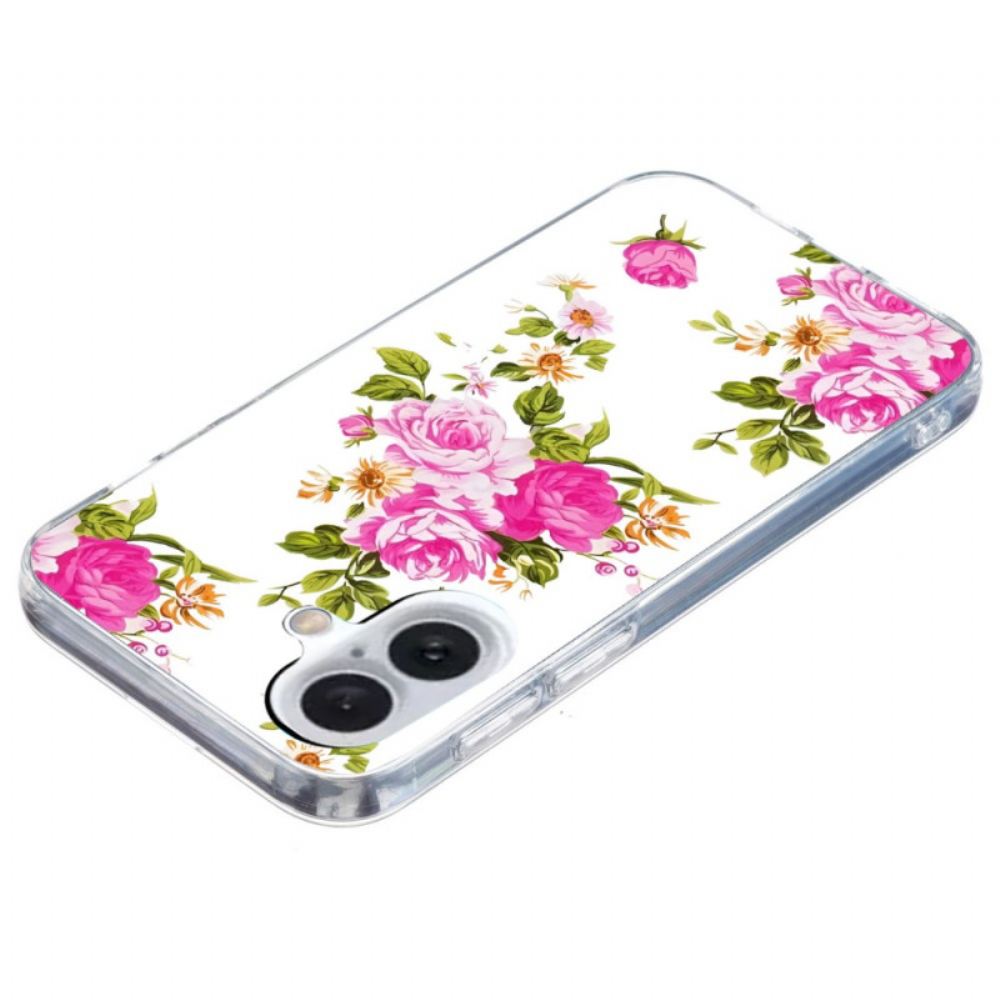 Kryt iPhone 16 Plus Kryty Na Mobil Růžové Květy