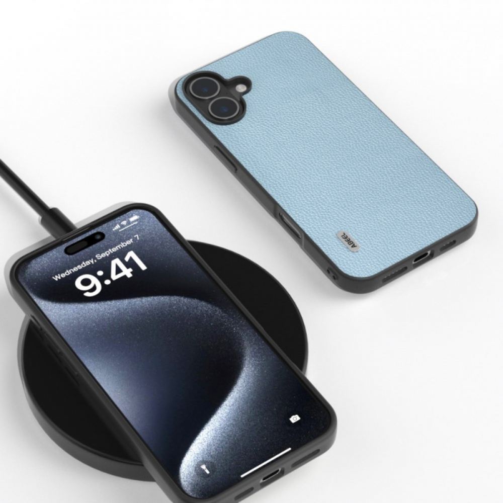 Kryt iPhone 16 Plus Kryty Na Mobil Textura Litchi Abeel